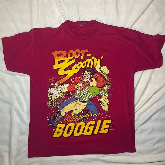 Vintage Boot Scootin Boogie Single stitch t shirt size L EVC